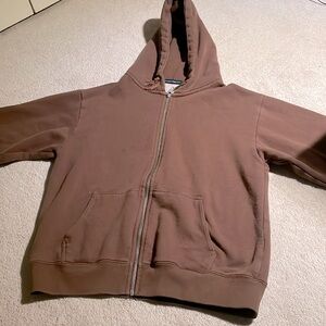 Brandy Melville Brown Zip-Up